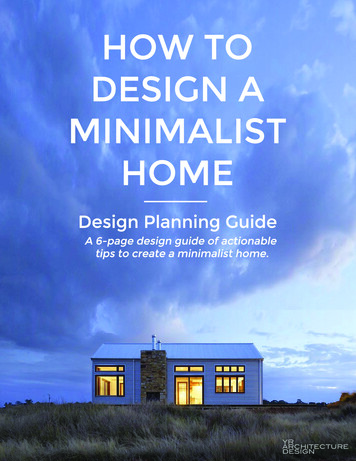 How To Design A Minimalist Home - YR Architecture Design