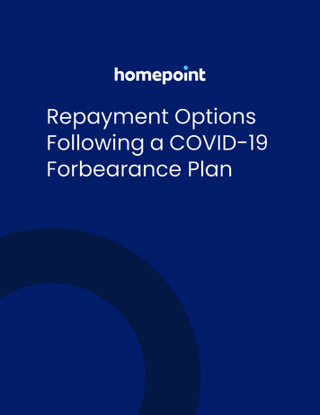 Repayment Options Following A COVID-19 Forbearance Plan