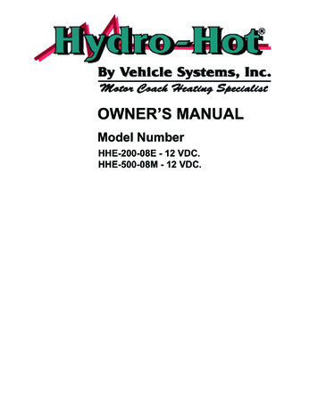 OWNER'S MANUAL - RV Tech Library