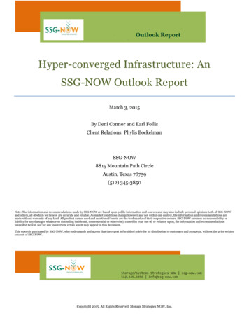 Hyper-converged Infrastructure: An SSG-NOW Outlook Report