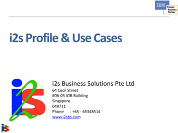 I2s Profile & Use Cases