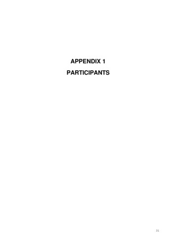 APPENDIX 1 PARTICIPANTS - Tiempo.sei-international 
