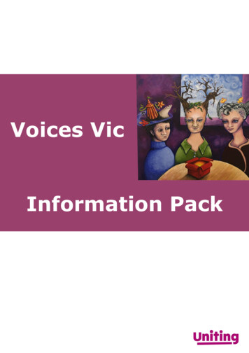 Voices Vic Information Pack
