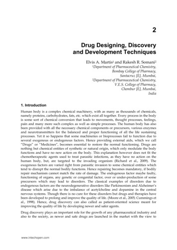 Drug Designing, Discovery And Development Techniques
