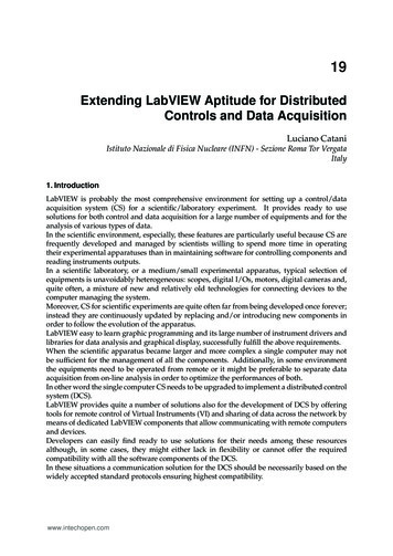 Extending LabVIEW Aptitude For Distributed Controls And Data Acquisition