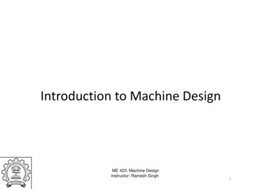 Introduction To Machine Design - IIT Mechanical