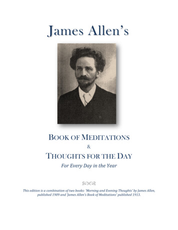 James Allen's Book Of Meditations And Thoughts