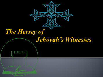 The Hersey Of Jehovah’s Witnesses