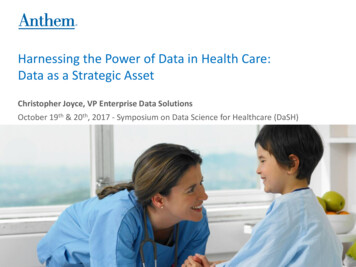 Harnessing The Power Of Data In Healthcare: Data As A .