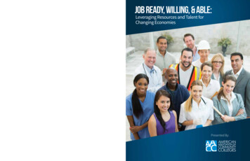 Job Ready, Willing, & Able - Aacc