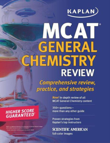 Kaplan Kaplan MCAT General Chemistry Review