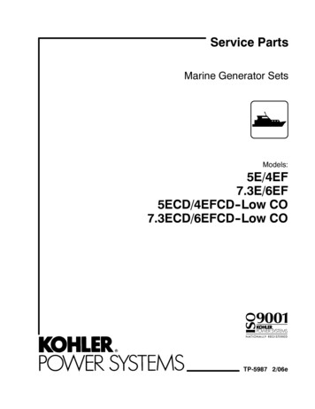 Kohler 5E Parts List - Wilkey 