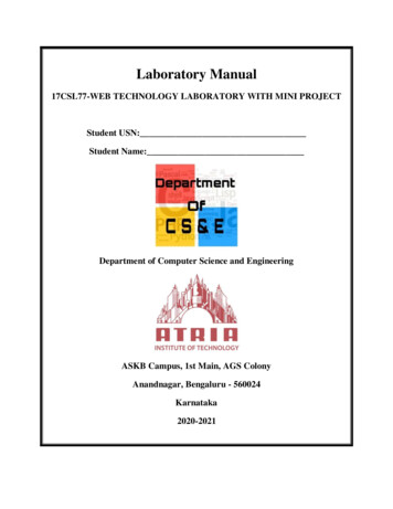Laboratory Manual - Atria