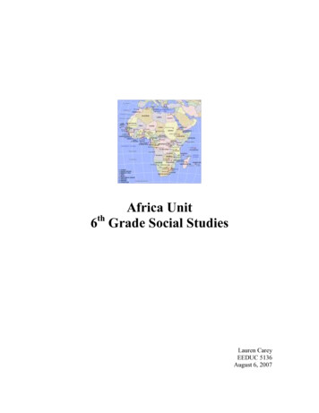 Africa Unit 6 Grade Social Studies - Juliekeefe 