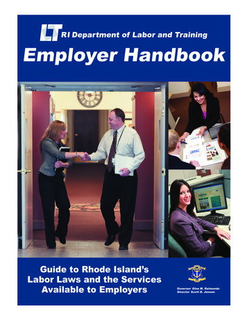 Employer Handbook - Rhode Island