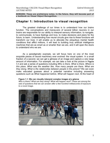 Chapter 1: Introduction To Visual Recognition