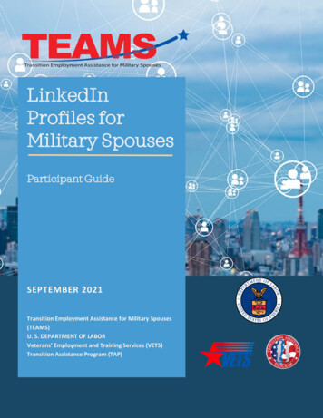 TEAMS LinkedIn Profiles For Military Spouses