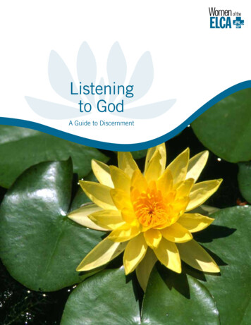 Listening To God - Women Of The ELCA