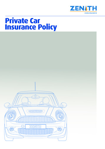 Private Car Insurance Policy