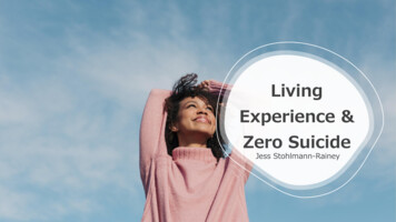 Living Experience & Zero Suicide