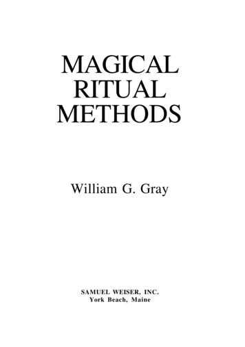 MAGICAL RITUAL METHODS