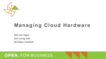 Managing Cloud Hardware - Inspur Systems