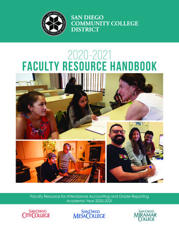 2020-2021 Faculty Resource Handbook