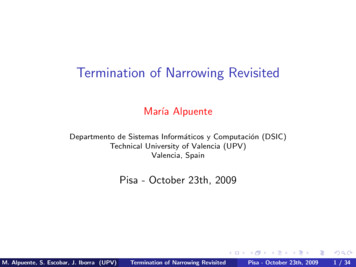 Termination Of Narrowing Revisited