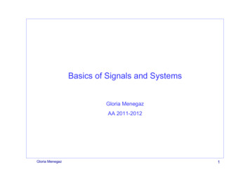Basics Of Signals And Systems