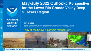 May-July Weather/Climate Outlook For The Rio Grande Valley