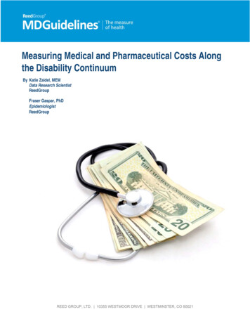 Measuring Medical And Pharmaceutical Costs Along The Disability Continuum