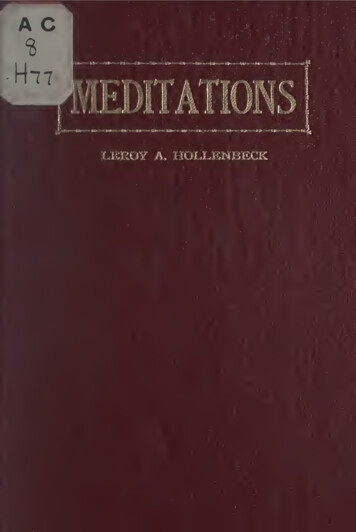 Meditations. - Archive