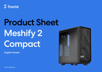 Meshify 2 Compact Product Sheet EN - Fractal Design