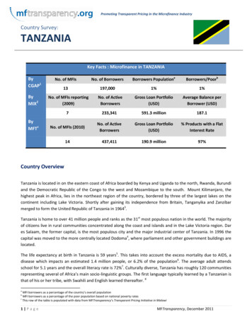 TANZANIA - Mftransparency 