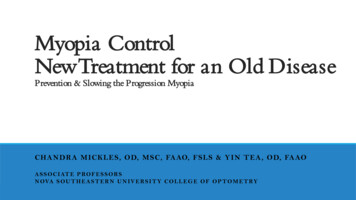 Myopia Control New Treatment For An Old Disease - NSU College Of Optometry