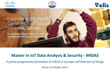 Master In IoT Data Analysis & Security - MIDAS - ELIS