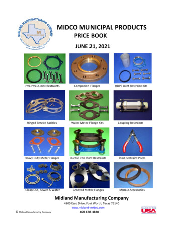 MIDCO MUNICIPAL PRODUCTS - Midland Manufacturing Company