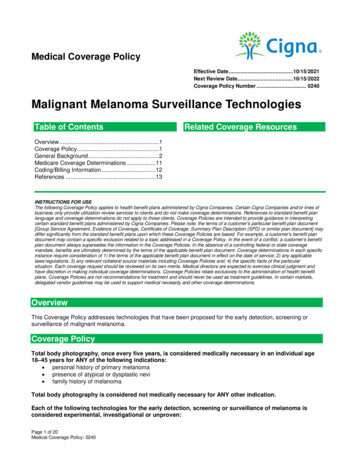 Malignant Melanoma Surveillance Technologies