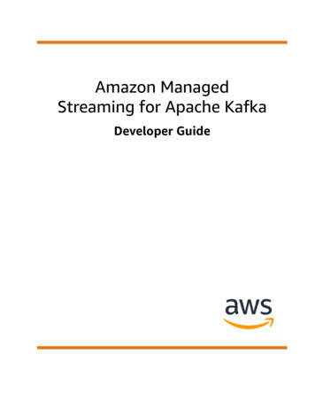 Amazon Managed Streaming For Apache Kafka - Developer 