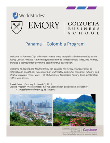 Panama Colombia Program - Community.bus.emory.edu