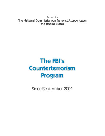 The FBI's Counterterrorism Program - University Of North Texas