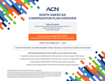 NORTH AMERICAN COMPENSATION PLAN OVERVIEW - ACN Compass