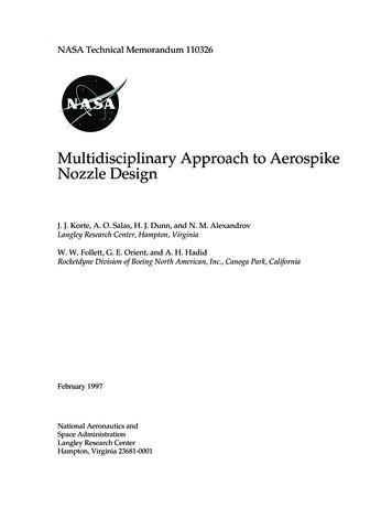 Multidisciplinary Approach To Aerospike Nozzle Design
