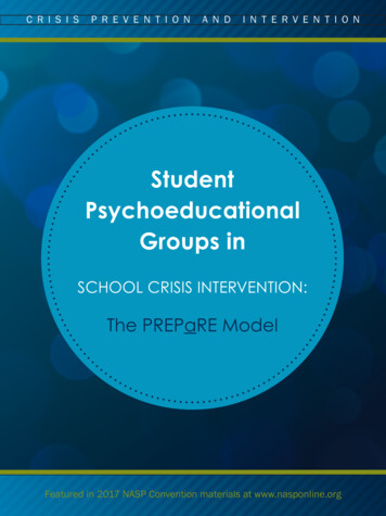 Student Psychoeducational Groups In