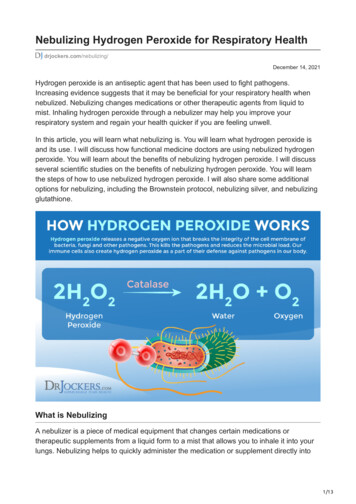 Nebulizing Hydrogen Peroxide For Respiratory Health