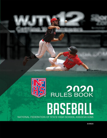 2020 NFHS Baseball Rules Book