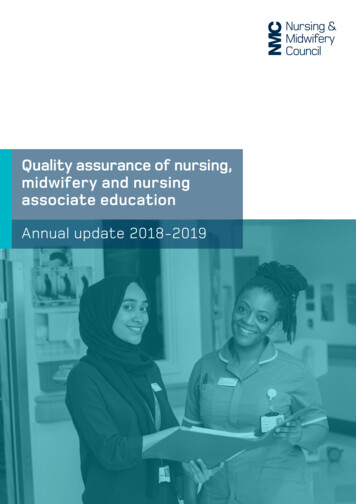 Quality Assurance Of Nursing, Midwifery And Nursing Associate Education