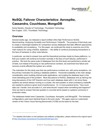 NoSQL Failover Characteristics - ODBMS 