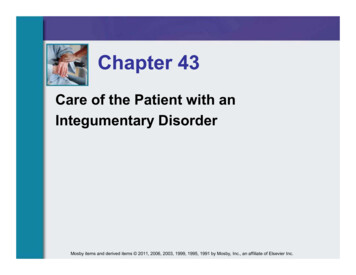 Care Of The Patient With An Integumentary Disorder