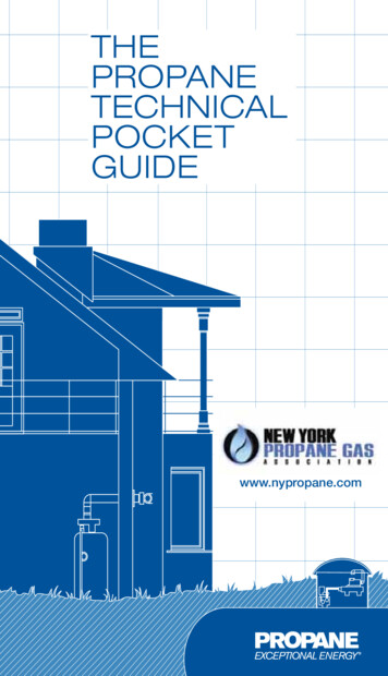 THE PROPANE TECHNICAL POCKET GUIDE